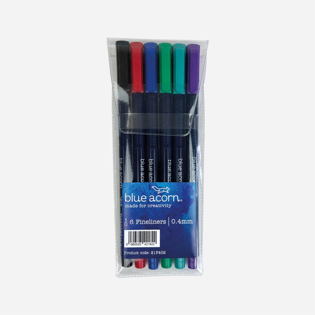 Blue Acorn Fineliners 6 Pack