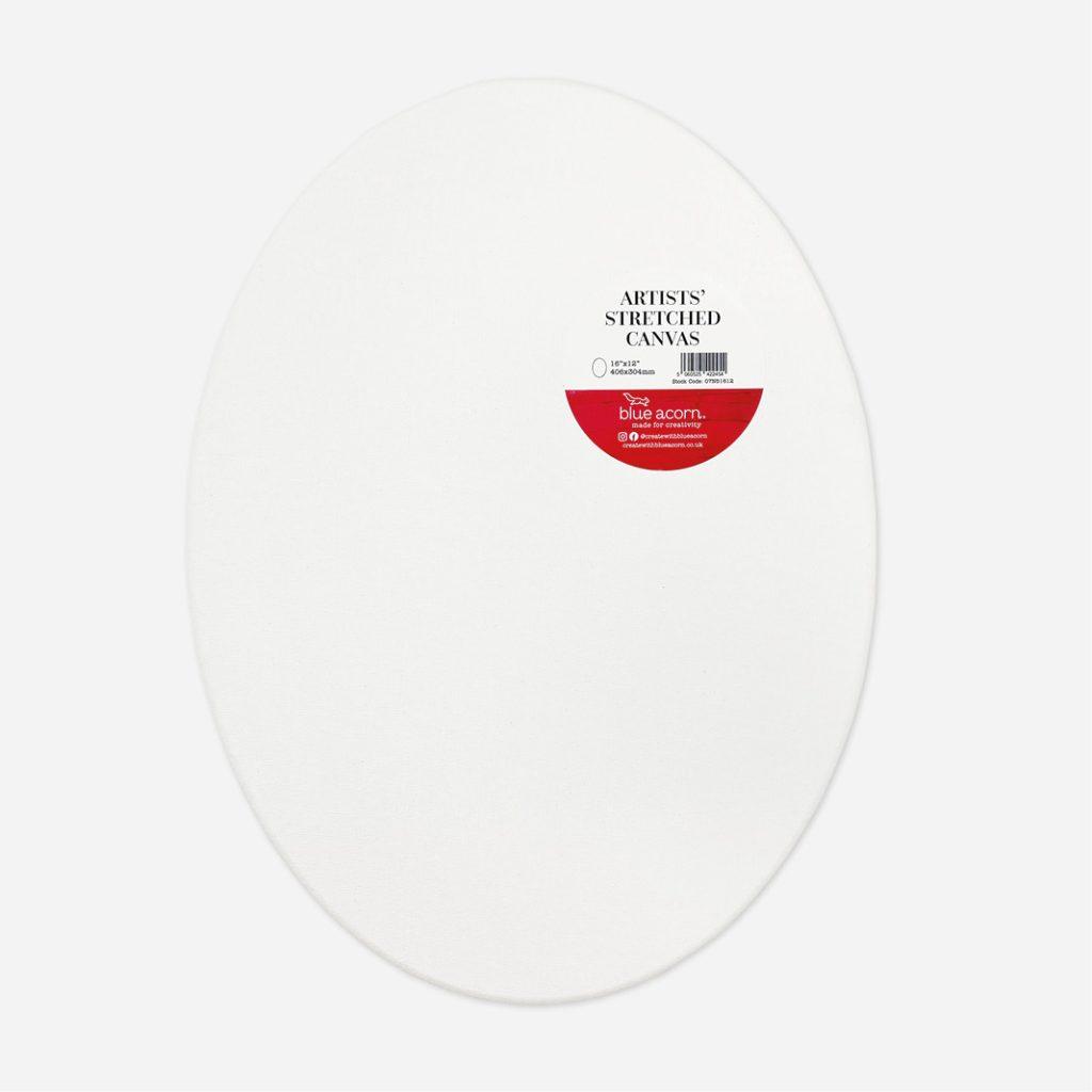 Oval Stretched Canvas 16″ x 12″
