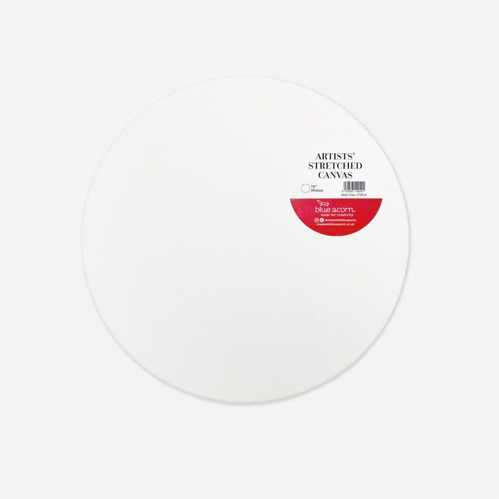 Circular Stretched Canvas 12″